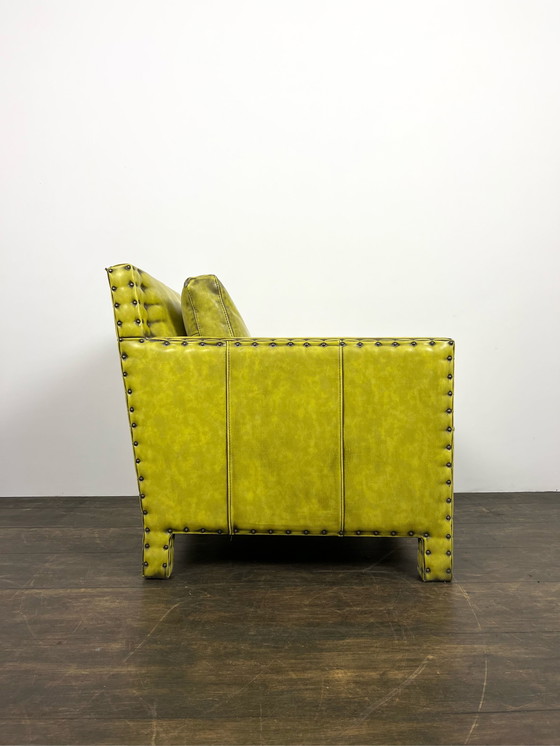 Image 1 of Vintage fauteuil neon geel