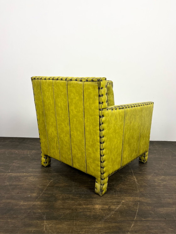 Image 1 of Vintage fauteuil neon geel