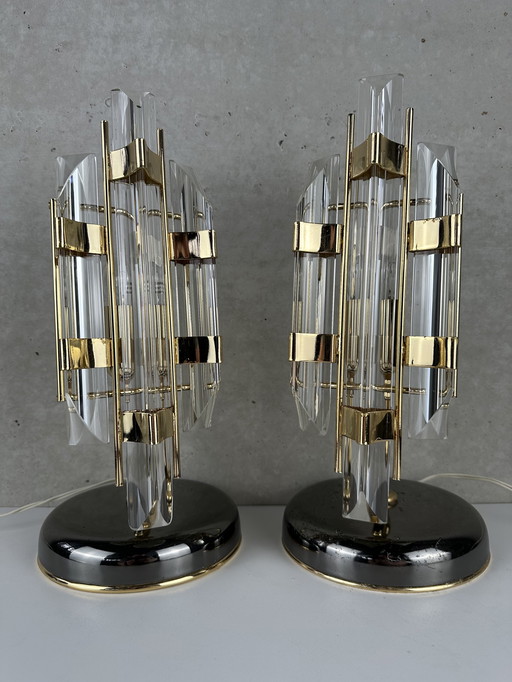 2x Vintage tafellamp