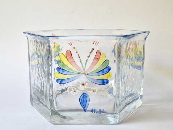 Image 1 of Sea Kosta Handbeschilderde Bowl by Renate Stock