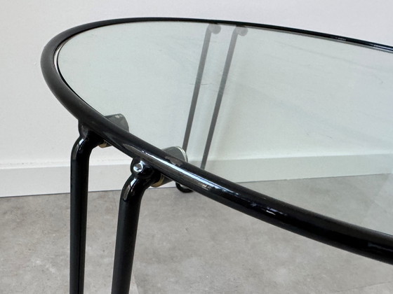 Image 1 of 1X Hairpin Coffee Table / Side Table With A Glass Top