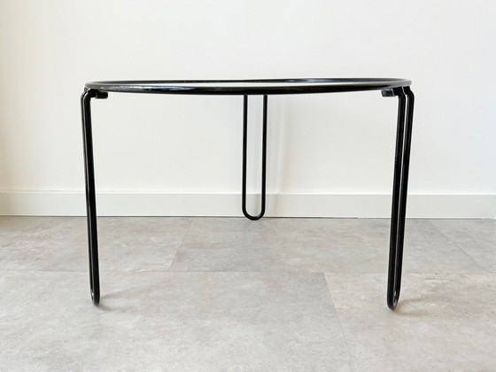 Image 1 of 1X Hairpin Coffee Table / Side Table With A Glass Top