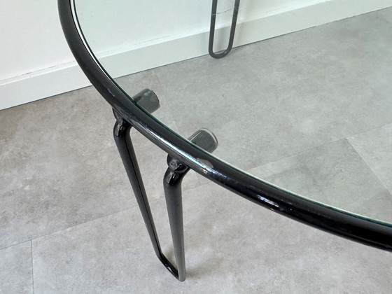 Image 1 of 1X Hairpin Coffee Table / Side Table With A Glass Top