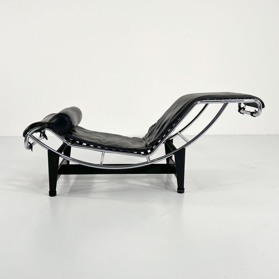 Image 1 of Zwarte Lc4 Loungestoel Door Le Corbusier Voor Cassina, 1970S