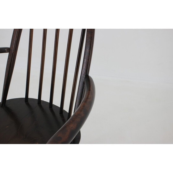 Image 1 of Set van 6 vintage Windsor eetkamerstoelen van Lucian Ercolani, Italië 1960