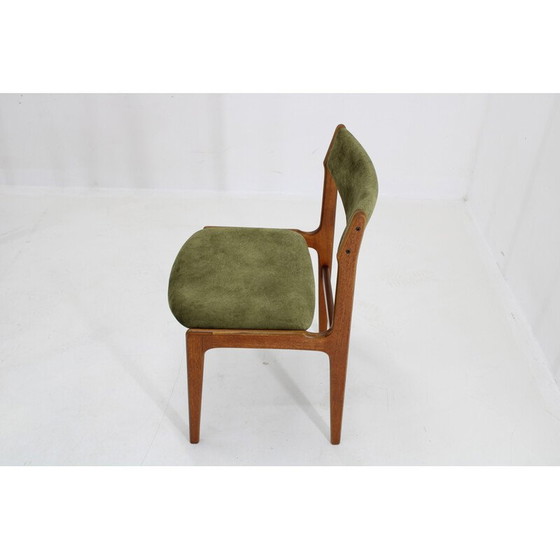 Image 1 of Set van 6 vintage Deense teakhouten eetkamerstoelen , jaren 1960