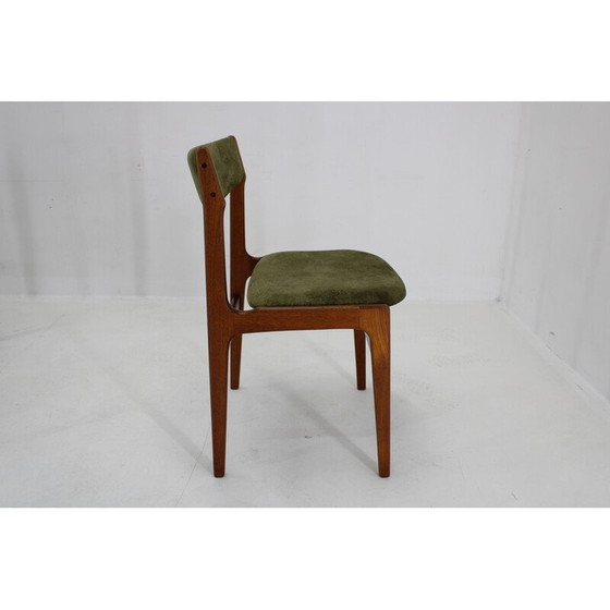 Image 1 of Set van 6 vintage Deense teakhouten eetkamerstoelen , jaren 1960