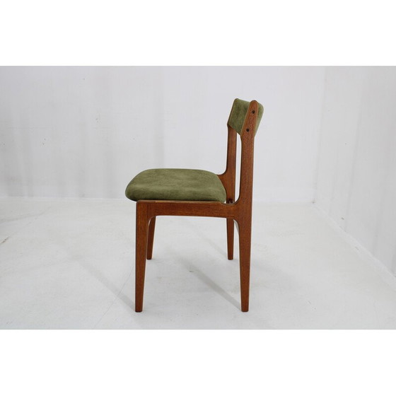 Image 1 of Set van 6 vintage Deense teakhouten eetkamerstoelen , jaren 1960