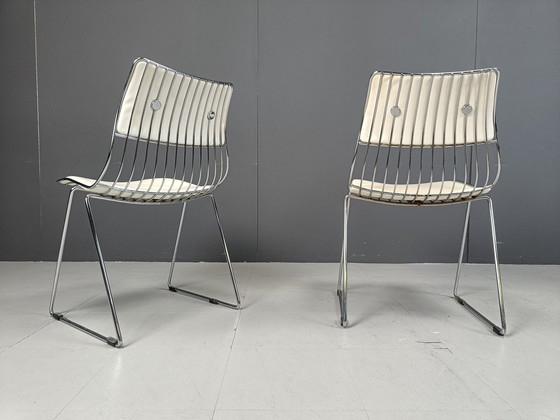 Image 1 of Set van 4 eetkamerstoelen van Rudi Verelst voor Novalux, 1970