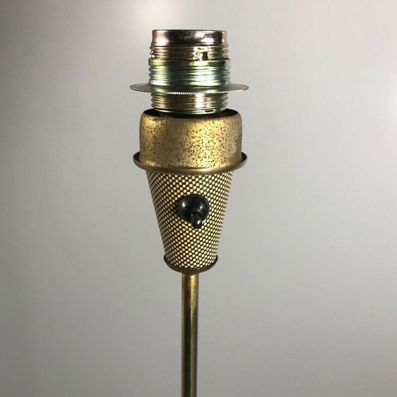 Image 1 of Vintage 2-lichts messing vloerlamp van Leuchtenbau Lengefeld Wittig en Schwabe, 1950