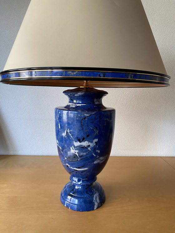 Image 1 of Paolo Marioni lamp met porseleinen voet