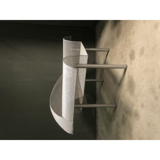 Image 1 of Vintage postmoderne metalen fauteuil, 1990