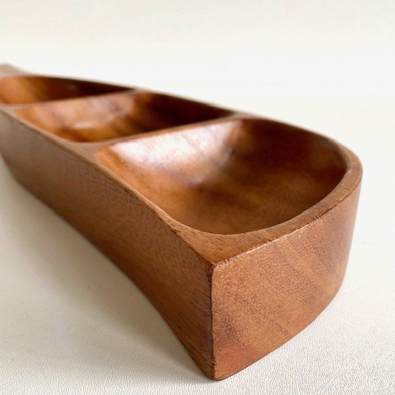 Image 1 of Vintage teak houten hapjesschaal