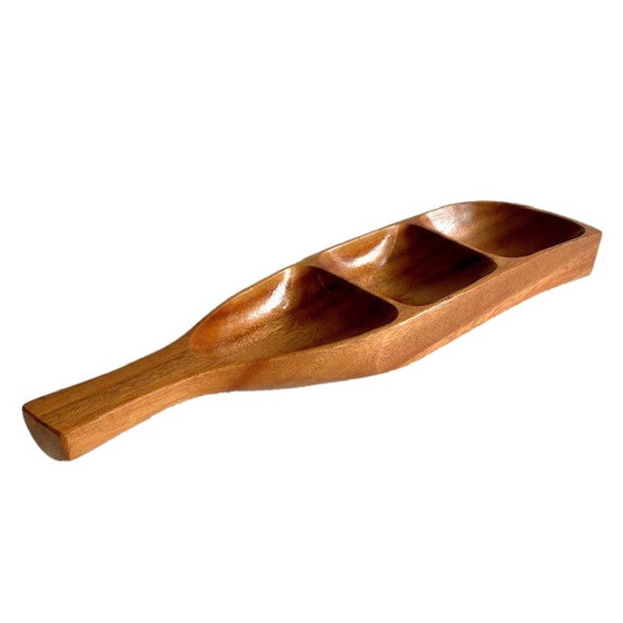 Image 1 of Vintage teak houten hapjesschaal