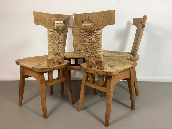 Image 1 of Arts & Crafts Stoelen W. Kuyper 1920's Brutalistisch Vintage