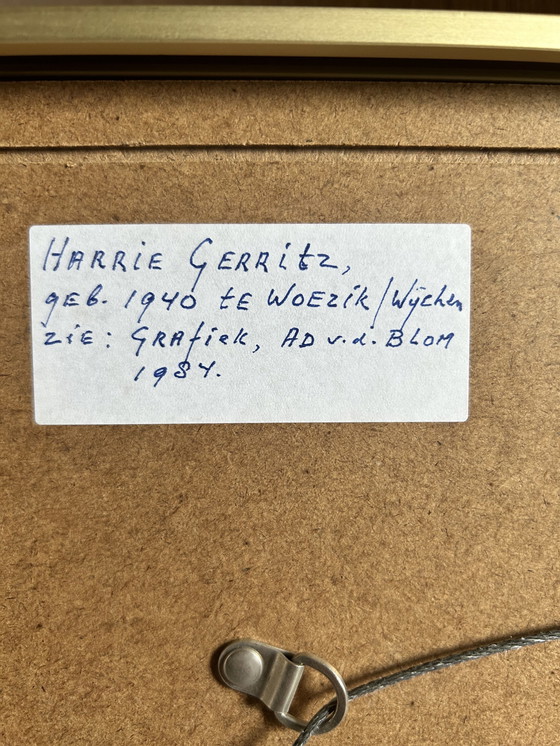 Image 1 of Harrie Gerritz - Bloem aan het einde 5/75 Zeefdruk