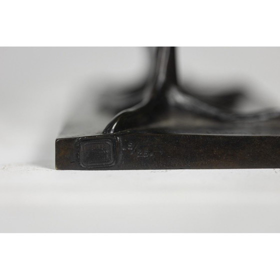 Image 1 of Vintage bronzen "Moorhen" sculptuur van François Pompon voor Fonderie Valsuani, 2006