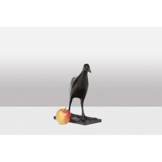 Image 1 of Vintage bronzen "Moorhen" sculptuur van François Pompon voor Fonderie Valsuani, 2006