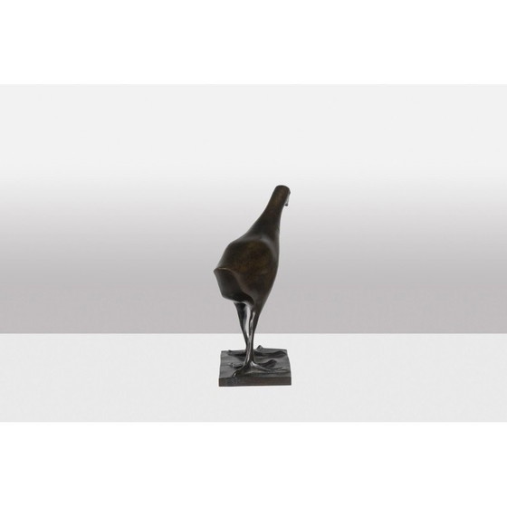 Image 1 of Vintage bronzen "Moorhen" sculptuur van François Pompon voor Fonderie Valsuani, 2006