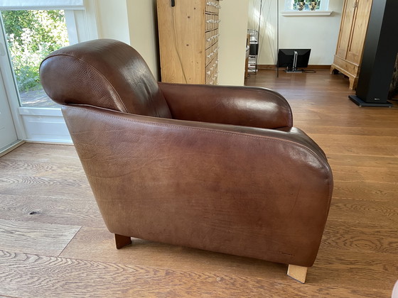 Image 1 of 2x Molinari fauteuils en poef