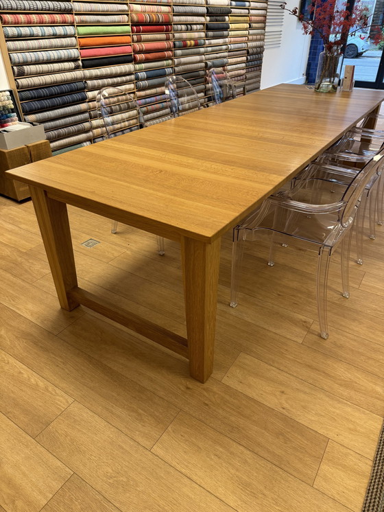 Image 1 of Massief Eiken Maatwerk Tafel