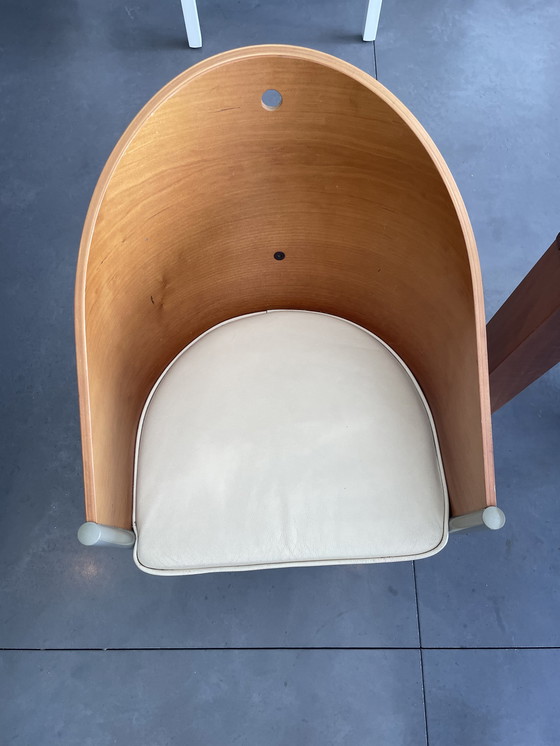 Image 1 of 6x Starck Cortes stoelen. tafel en commode