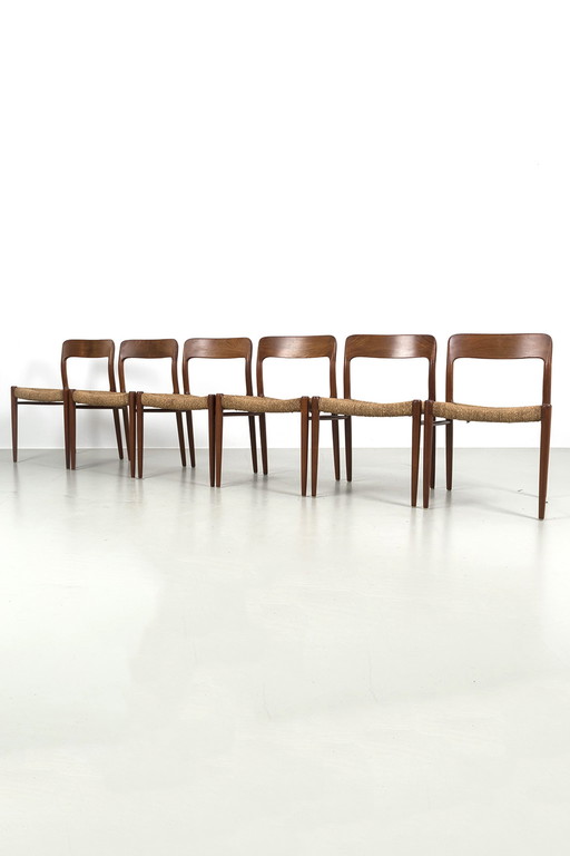 6x Niels O. Møller stoelen