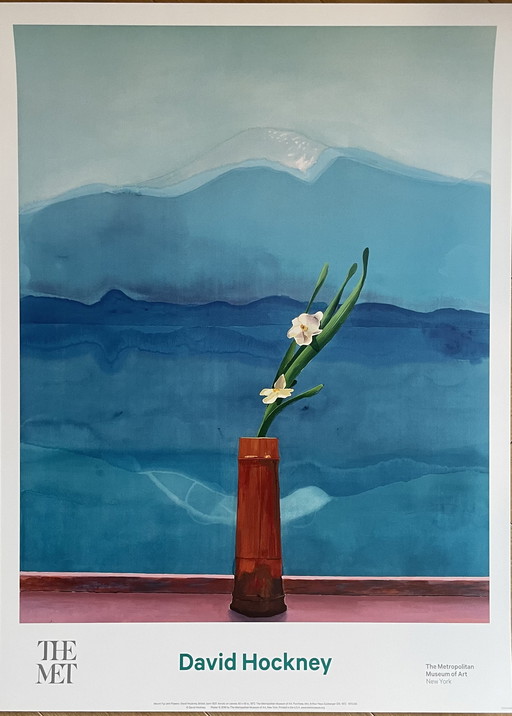 David Hockney, De berg Fuji en bloemen, 1972