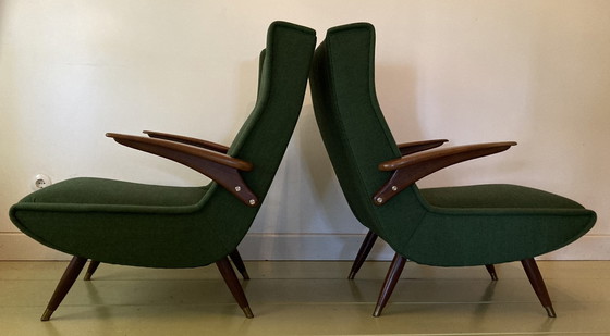 Image 1 of 2x Mid-century relax fauteuils