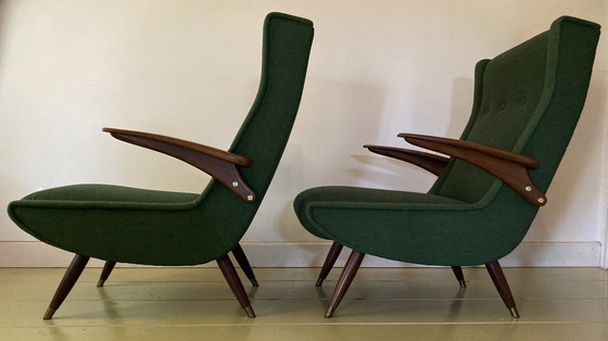 Image 1 of 2x Mid-century relax fauteuils