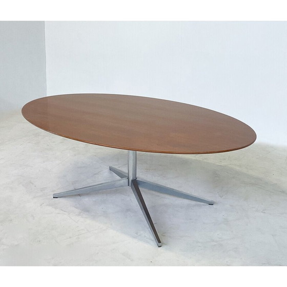 Image 1 of Mid-eeuwse ovale eettafel van Florence Knoll, jaren 1960