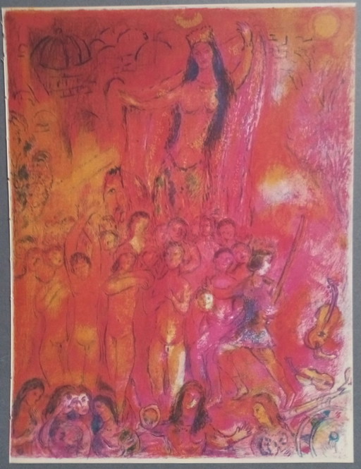 Marc Chagall '1001 nachten' expressionistische lithografieën 1970S Parijs