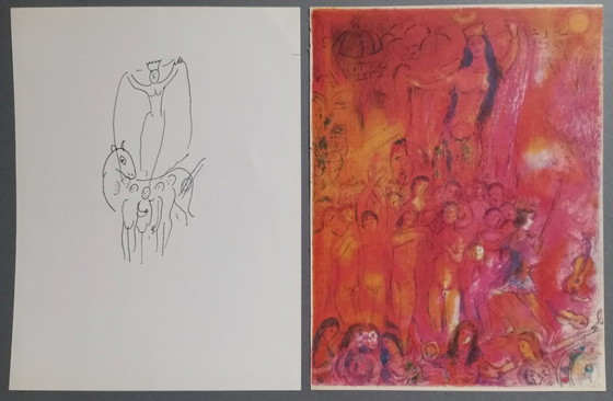 Image 1 of Marc Chagall '1001 nachten' expressionistische lithografieën 1970S Parijs