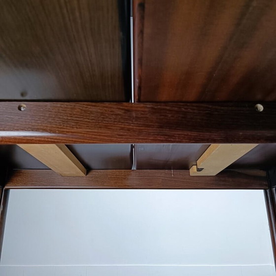 Image 1 of Vintage uitschuifbare teakhouten eettafel, Italië 1970