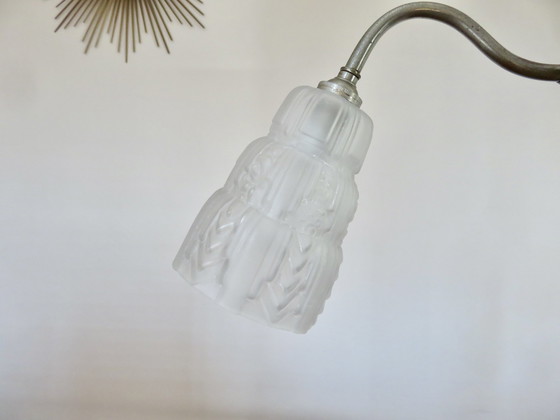 Image 1 of Juwelierslamp, Art Nouveau, vernikkeld messing, Frankrijk, jaren 1920-1930