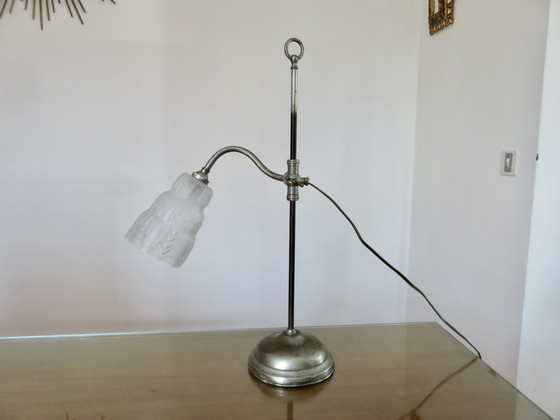 Image 1 of Juwelierslamp, Art Nouveau, vernikkeld messing, Frankrijk, jaren 1920-1930