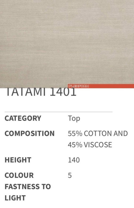 Image 1 of Flexform Softdream 94x235 in stof Tatami Sand / beige