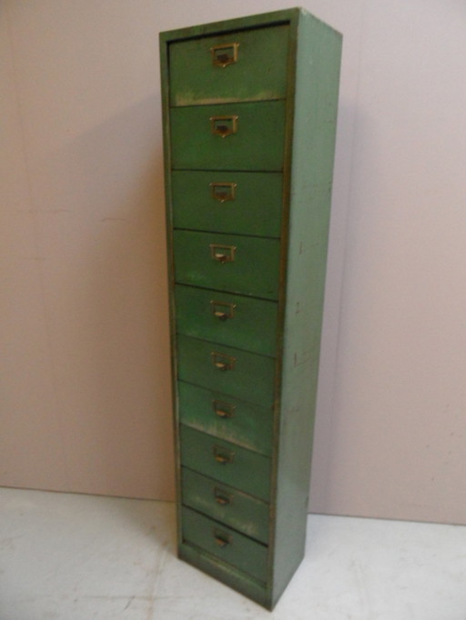 Vintage metalen locker  kleppenkast 1950's