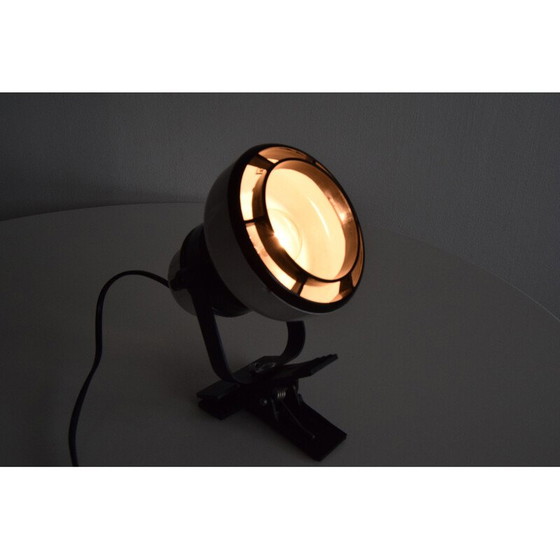 Image 1 of Vintage wandlamp van gelakt metaal en kunststof, Hongarije 1970