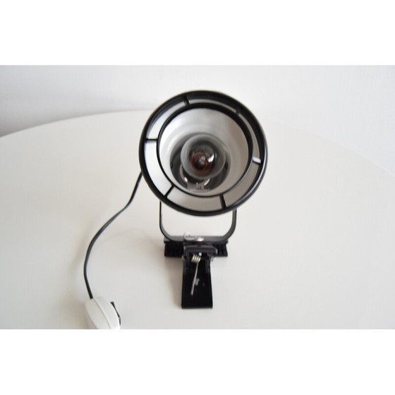 Image 1 of Vintage wandlamp van gelakt metaal en kunststof, Hongarije 1970