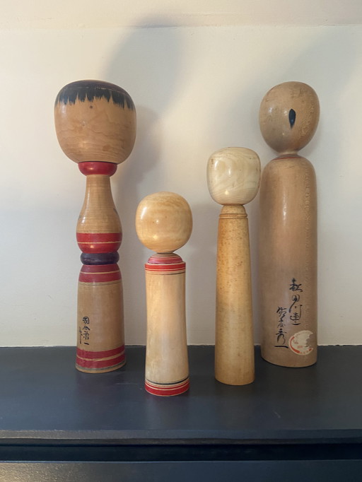 Set vintage Kokeshi