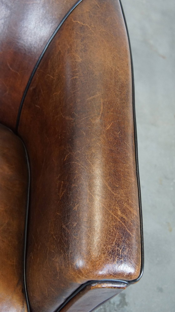 Image 1 of Donkere Schapenleren Clubfauteuil