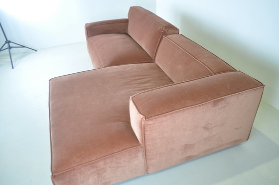 Image 1 of Fest dunbar corner sofa brown bronze velvet