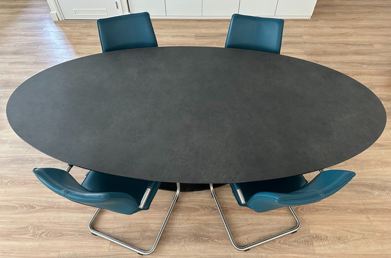 Image 1 of Bree'S New World Libra Tafel Met 4 Lunette Stoelen