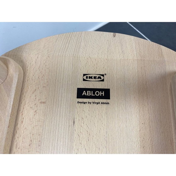 Image 1 of Vintage Markerad stoel van Virgil Abloh voor Ikea Gebroken wit