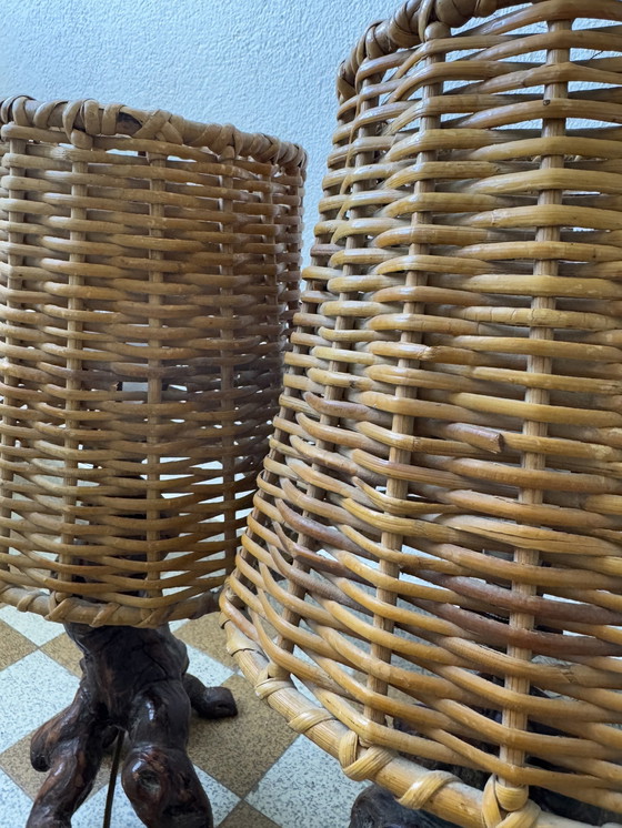 Image 1 of Rotan lampen 60 (X2)