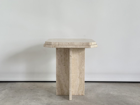 Image 1 of Travertine Sidetable