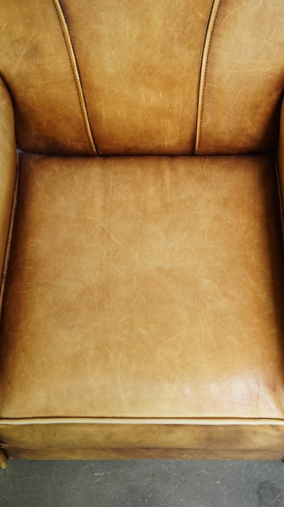 Image 1 of Kinder Fauteuil/ Armchair Gemaakt Van Rundleer 