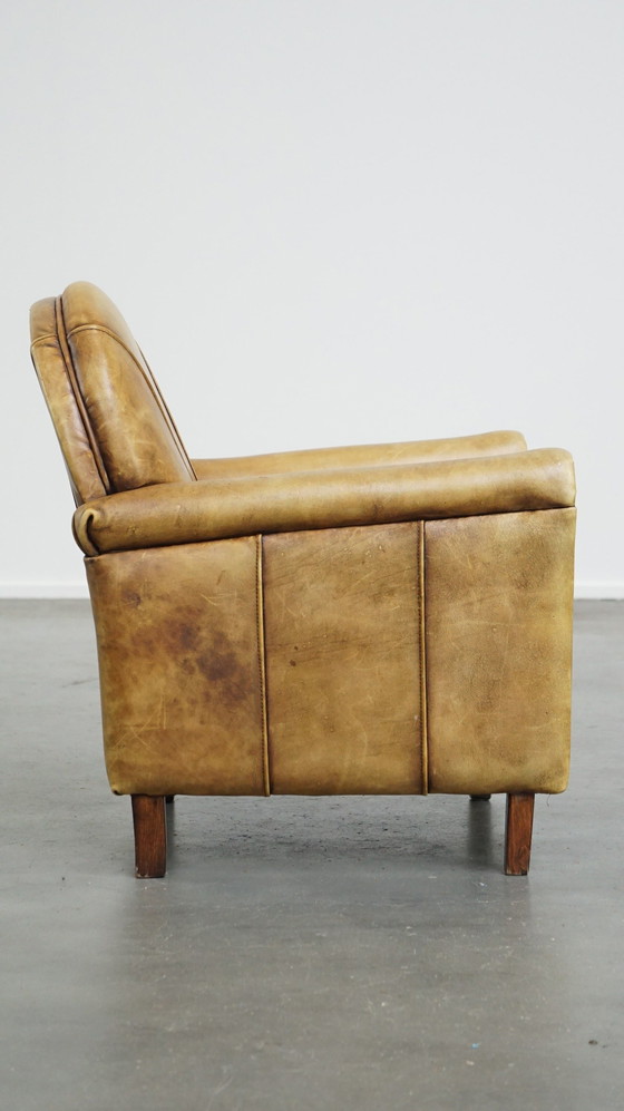 Image 1 of Kinder Fauteuil/ Armchair Gemaakt Van Rundleer 