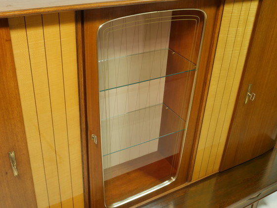 Image 1 of Vintage highboard, woonkamer kast, jaren 50, Duitsland